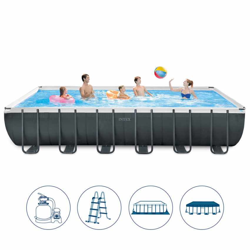 Каркасний басейн 732 x 366 x 132 см Ultra XTR Rectangular Frame Pool
