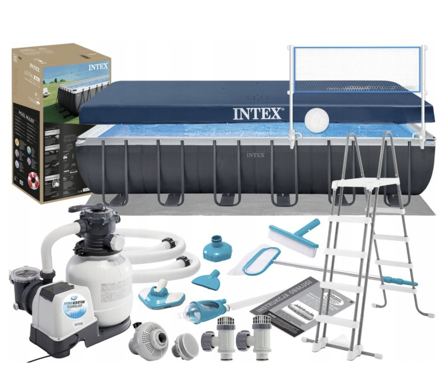 Каркасний басейн 732 x 366 x 132 см Ultra XTR Rectangular Frame Pool