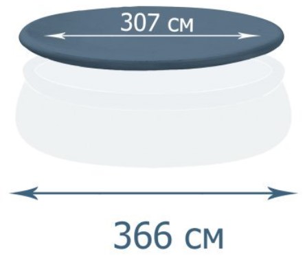 Тент для надувного басейну, Д305см