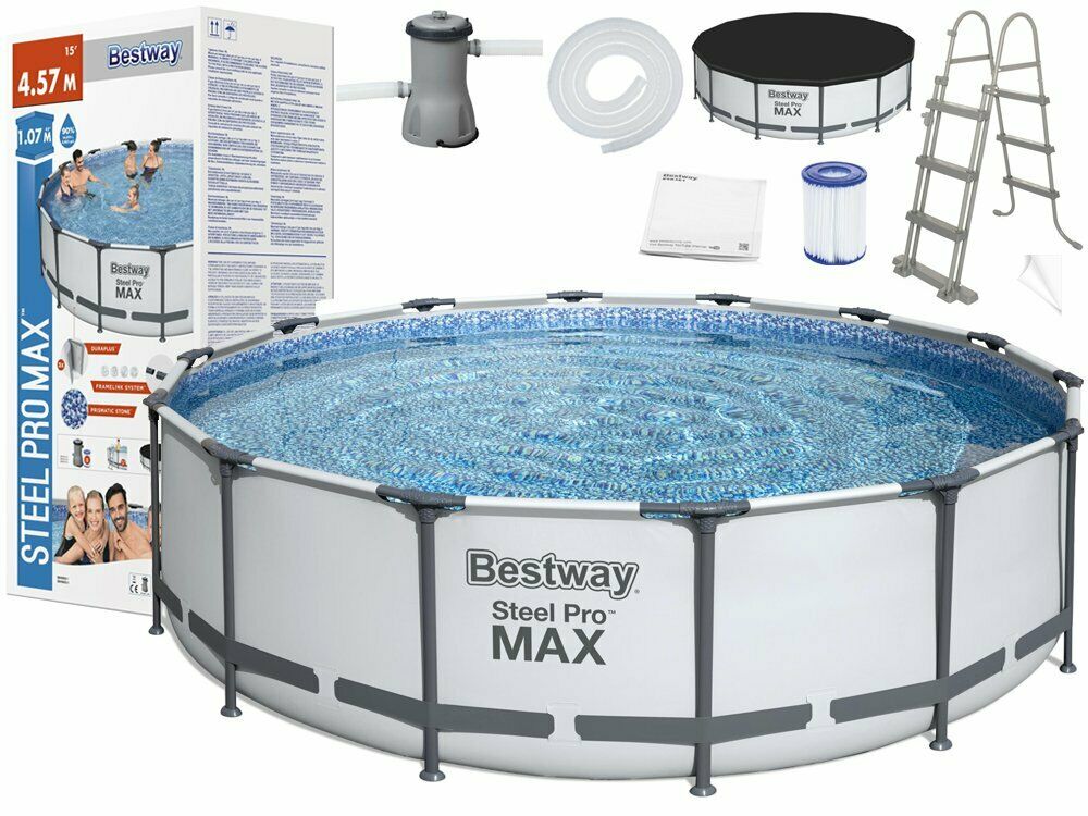 Каркасний басейн 366 x 122 см Steel Pro Frame Pool (Intex 26718)